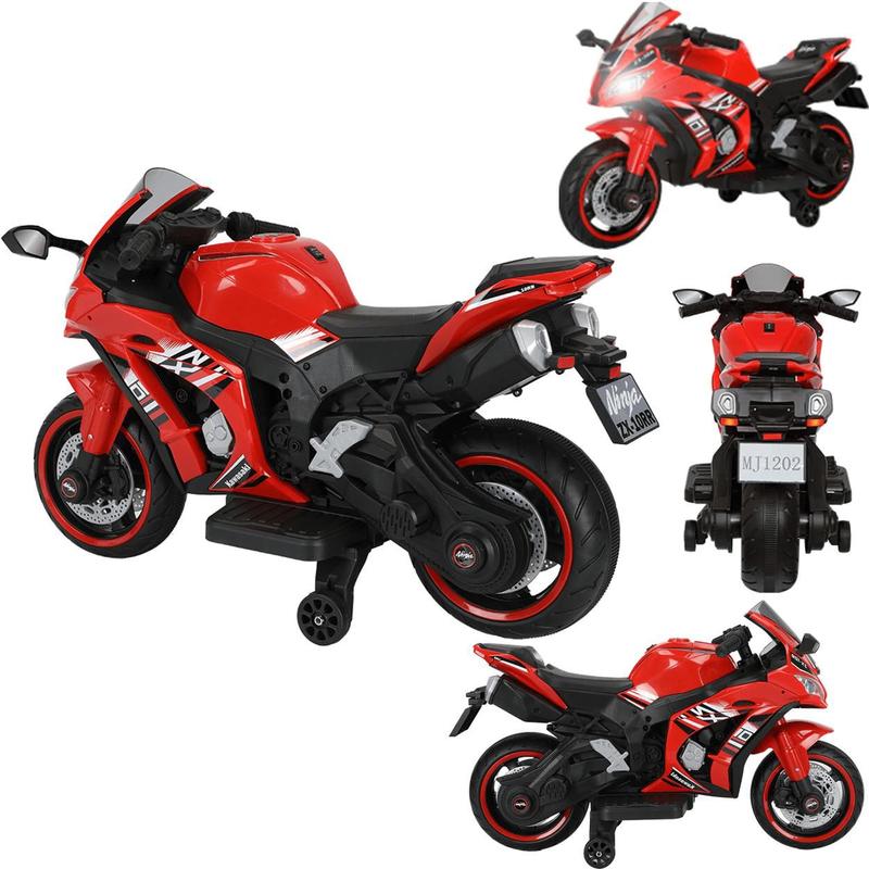 kids＊RCWB＊ロンT/Ｌ Moto Eletrica Bang Toys Kawasaki Ninja ZX-10R 12V Vermelha - Moto